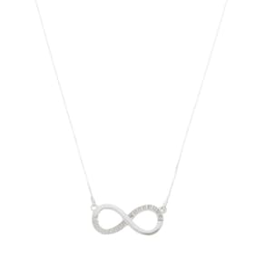 Colar Feminino De Prata 925 Veneziana Com Símbolo Do Infinito