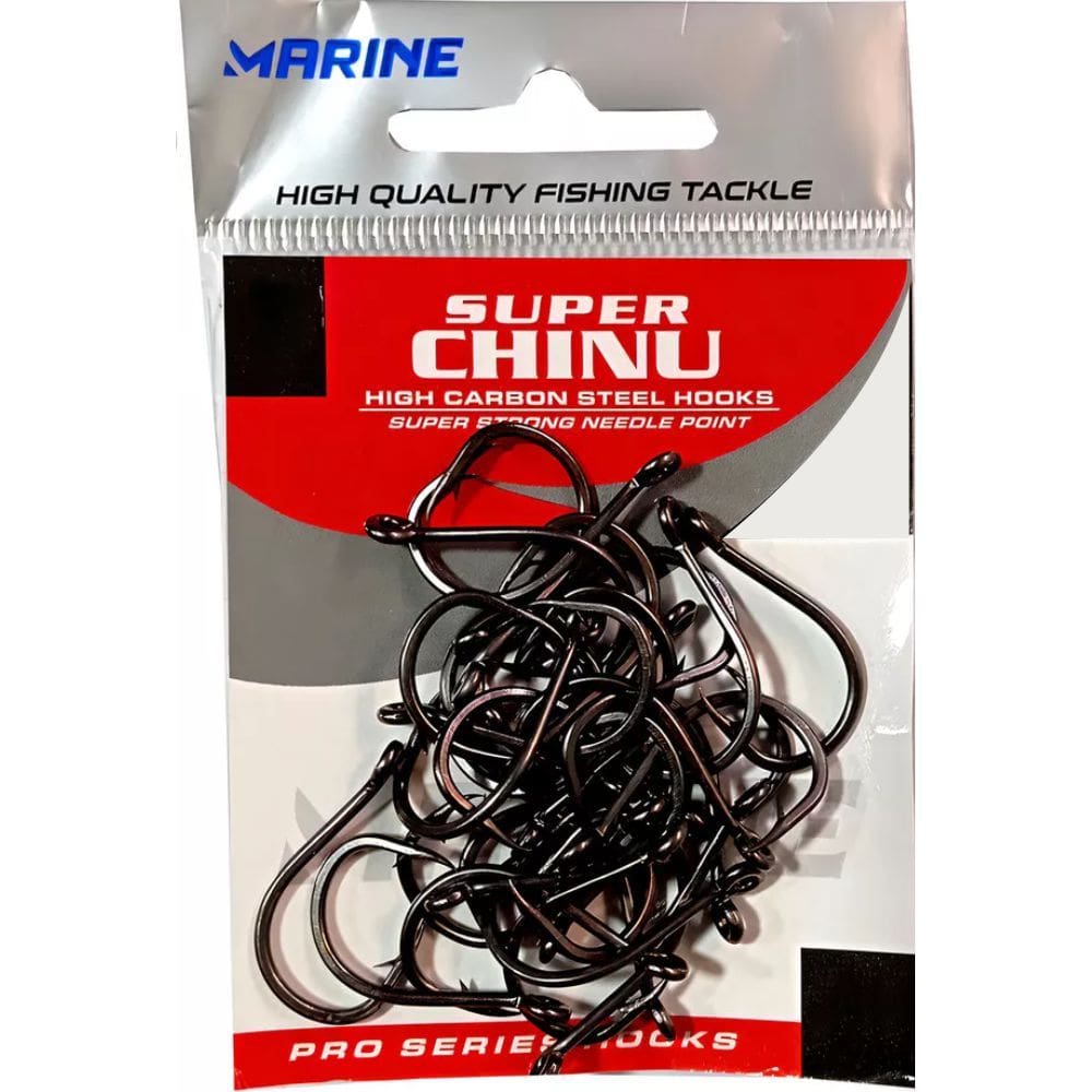 Anzol Marine Sports Super Chinu 08 Black Nickel 30 Pçs
