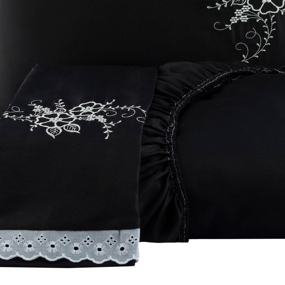 Jogo de Lençol Cama Solteiro 2 Peças com Elástico Bordado