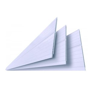 Kit 10 Caixas com 60 M² Forro de Pvc Polifort 8mm X 20cm X 3m m² Branco Gelo
