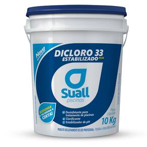 Balde Cloro Granulado 3 em 1 Estabilizado 10Kg Suall Piscina