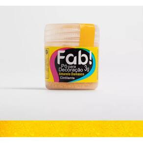 Corante Cintilante Para Decoração de Bolo Docinhos Sobremesas Comestíveis Fab 3 Gramas Amarelo Damasco