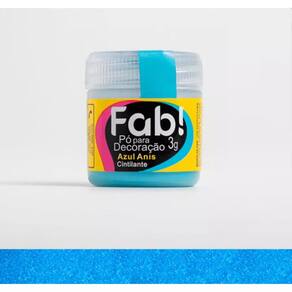 Corante Cintilante Para Decoração de Bolo Docinhos Sobremesas Comestíveis Fab 3 Gramas Azul Anis