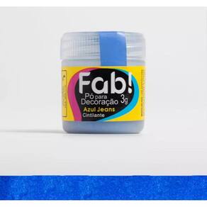 Corante Cintilante Para Decoração de Bolo Docinhos Sobremesas Comestíveis Fab 3 Gramas Azul Jeans