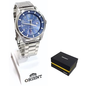 Relógio Orient Masculino Solartech Analógico Prateado MBSS1452 D2SX