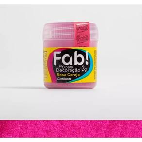 Corante Cintilante Para Decoração de Bolo Docinhos Sobremesas Comestíveis Fab 3 Gramas Rosa Cereja