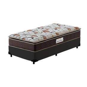 Box Solteiro King Preta + Colchão de Espuma D45 - Probel - Guarda-Costas ProForce Plus 96x203x63cm