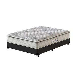 Cama Box Casal Preta + Colchão de Espuma D33 - Probel Guarda-Costas ProEvidence Plus 138x188x63cm