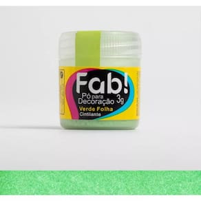 Corante Cintilante Para Decoração de Bolo Docinhos Sobremesas Comestíveis Fab 3 Gramas Verde Folha
