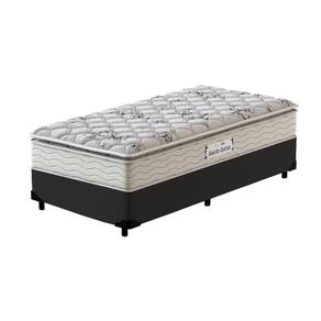 Cama Box Solteiro Preta + Colchão de Espuma D33 Probel GuardaCostas ProEvidence Plus 88x188x63cm