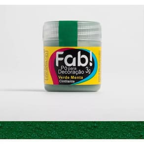 Corante Cintilante Para Decoração de Bolo Docinhos Sobremesas Comestíveis Fab 3 Gramas Verde Menta