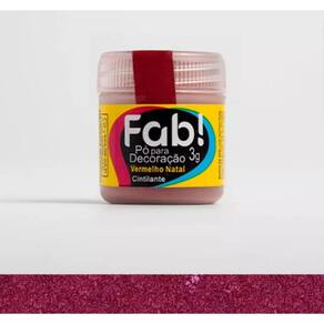 Corante Cintilante Para Decoração de Bolo Docinhos Sobremesas Comestíveis Fab 3 Gramas Vermelho Natal
