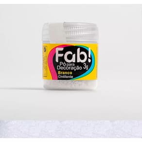 Corante Cintilante Para Decoração de Bolo Docinhos Sobremesas Comestíveis Fab 3 Gramas Branco