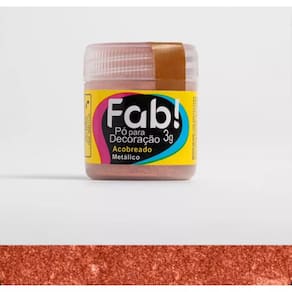 Corante Cintilante Para Decoração de Bolo Docinhos Sobremesas Comestíveis Fab 3 Gramas Acobreado