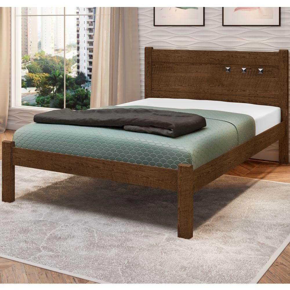 Cama Casal com Cabeceira Paloma Malbec
