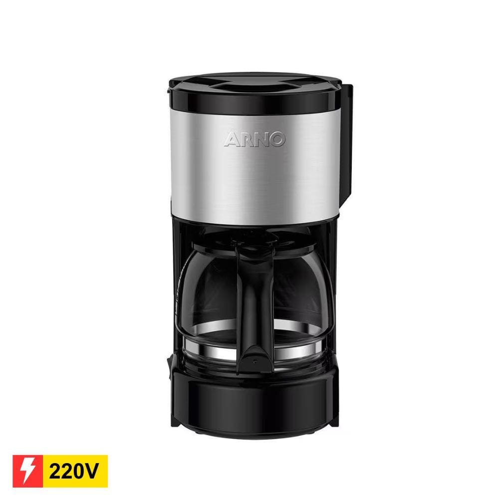 REEMBALADO: Cafeteira Elétrica Arno Perfectta Inox CFPI 12 Xícaras Preta - 220V