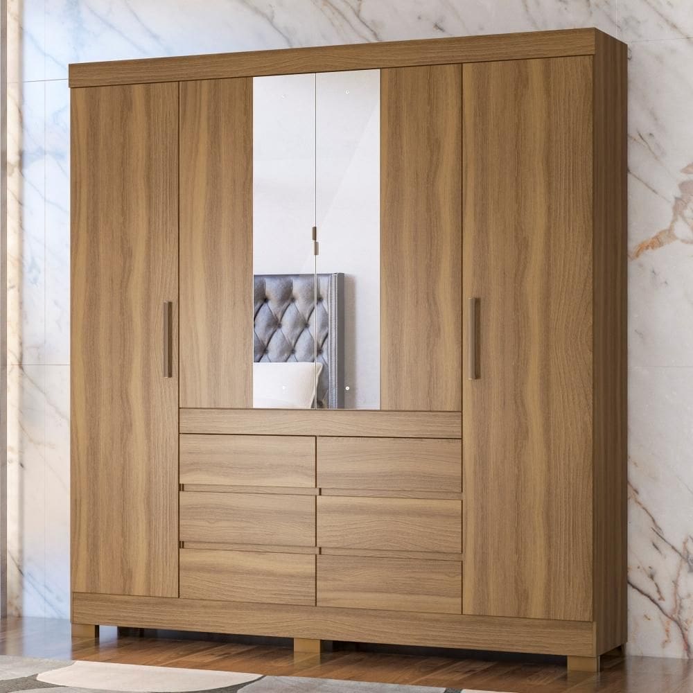 Roupeiro com 6 Gavetas Messina Amendola