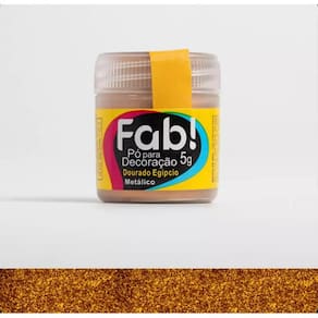 Corante Cintilante Para Decoração de Bolo Docinhos Sobremesas Comestíveis Fab 3 Gramas Dourado Egipcio