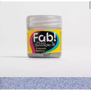 Corante Cintilante Para Decoração de Bolo Docinhos Sobremesas Comestíveis Fab 3 Gramas Prateado