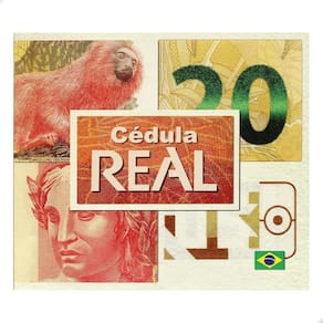 Folder Encarte para Cédula de 20 Reais Descritivo 2ª Família