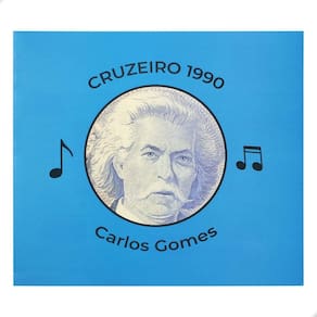 Folder Encarte para Cédula de 5000 Cruzeiros 1990 - 1993