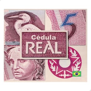 Folder Encarte para Cédula de 5 Reais Descritivo