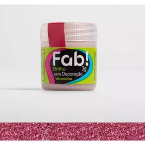 Corante Cintilante Para Decoração de Bolo Docinhos Sobremesas Comestíveis Fab 3 Gramas Brilho Vermelho