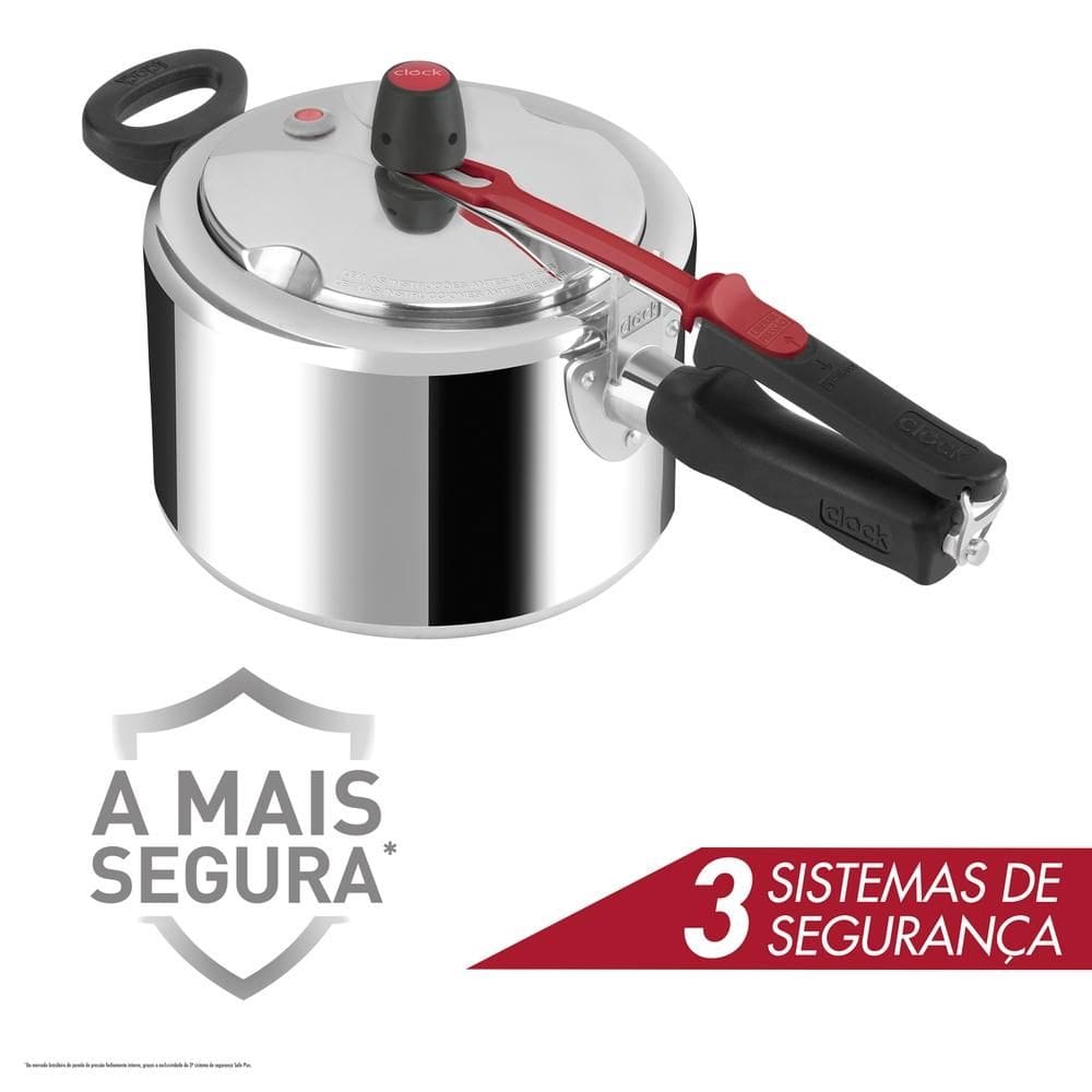Panela de Pressão Clock + Fechamento Interno 3L