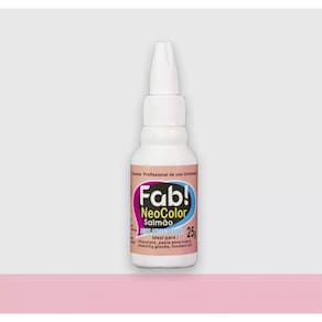 Corante Para Chocolate 25g Profissional de uso Universal Neocolor Fab! Salmão