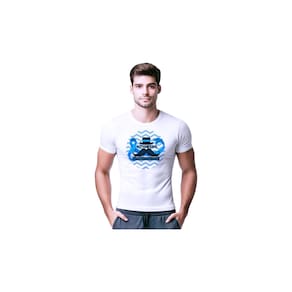 Camisetas de Poliester Branca Personalizadas Novembro Azul