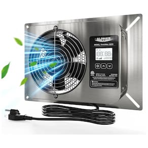 Ventilador de Parede com Display Digital, Temporizador, Termostato de Proteção, 115V, ALORAIR, Prata