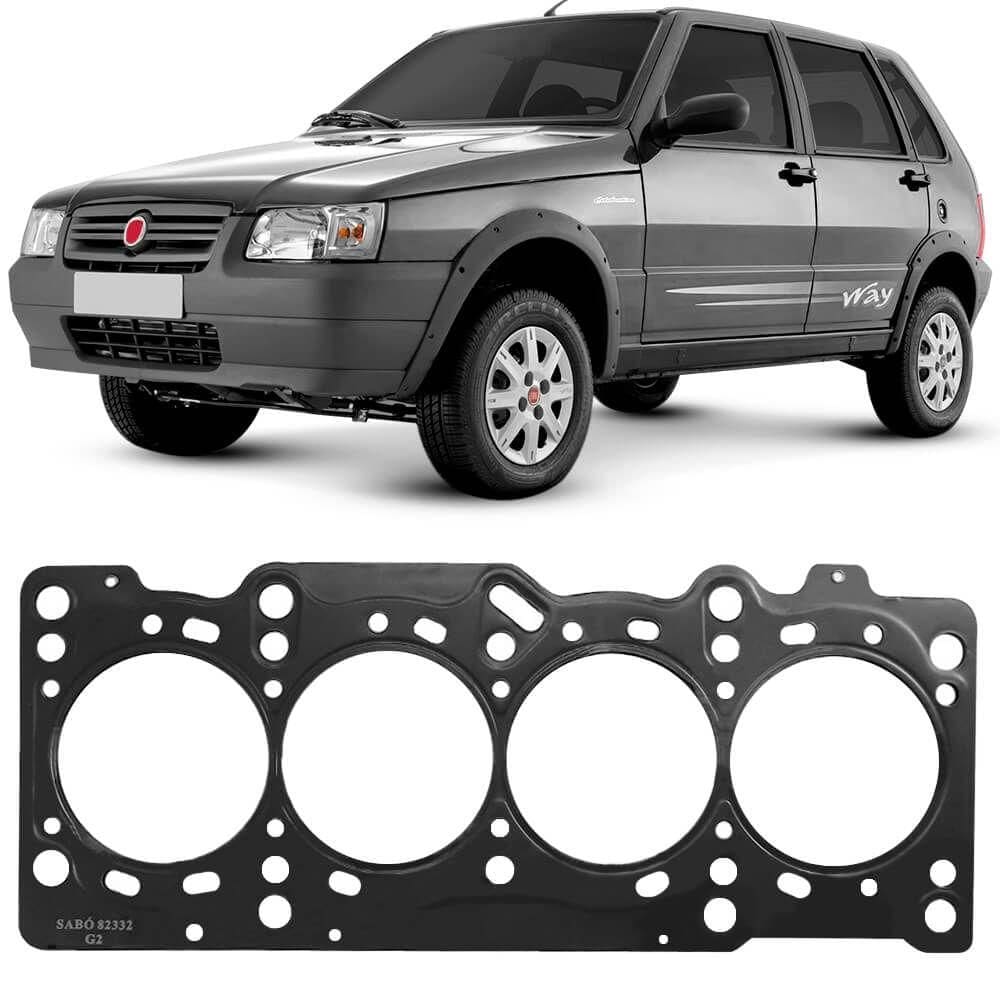 Junta Cabeçote Motor Fiat Uno 1.4 2011 A 2016 Metálica Sabó