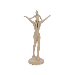Escultura Decorativa em Poliresina Bege 32cm 19430 Mart
