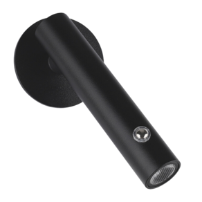 Arandela Leitura Preta 13cm IP20 Led 3000K 2W Bivolt