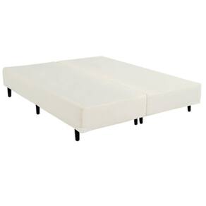 Base Box Bipartido Casal Corino Linhão Palha 37X138X188 AN