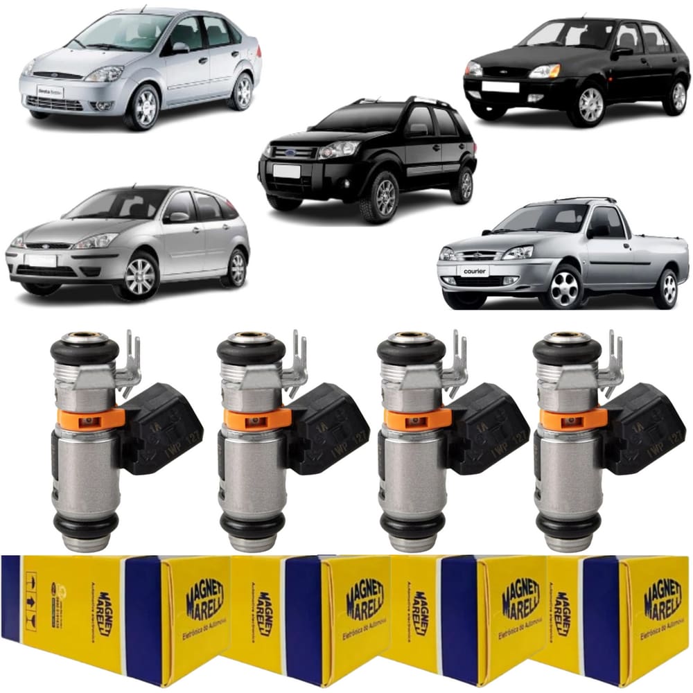 4 Bicos Injetores Fiesta Ecosport 1.0 1.6 Flex IWP127 Mareli
