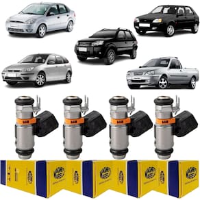 4 Bicos Injetores Fiesta Ecosport 1.0 1.6 Flex IWP127 Mareli
