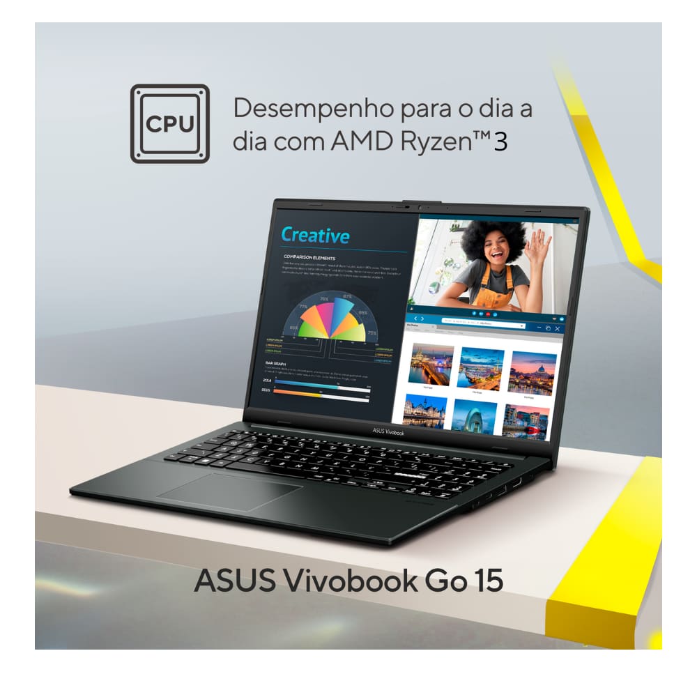 Notebook ASUS Vivobook Go 15 E1504FA | Casas Bahia