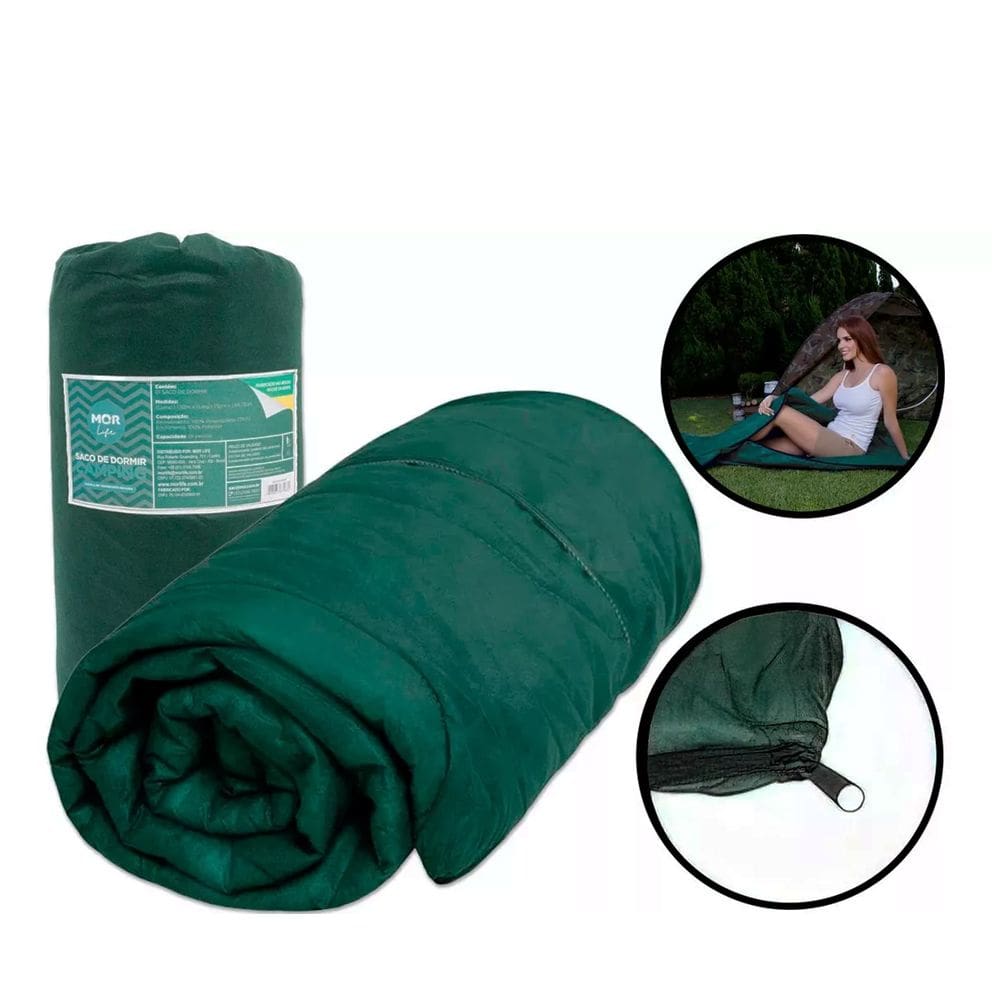 Saco de Dormir Colchonete para Camping Pesca Acampamento Ar Livre Mor