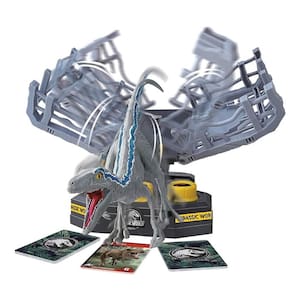 Jogo Jurassic World Velociraptor Blue Cage Breaker - Epoch