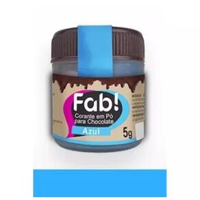 Corante em Pó Para Chocolate Fab 5 Gramas Azul