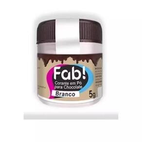 Corante em Pó Para Chocolate Fab 5 Gramas Branco