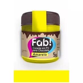 Corante em Pó Para Chocolate Fab 5 Gramas Amarelo