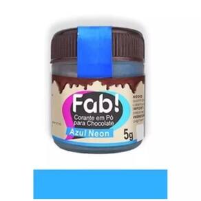 Corante em Pó Para Chocolate Fab 5 Gramas Azul Neon