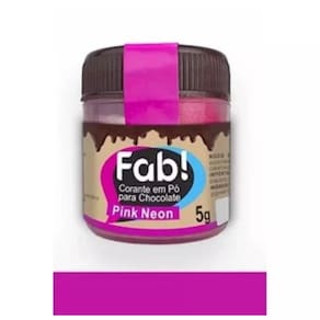 Corante em Pó Para Chocolate Fab 5 Gramas Pink Neon