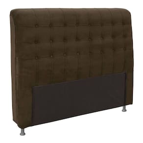 Cabeceira Para Cama Box Solteiro 140 cm Ana Cinza Marrom - Estopar