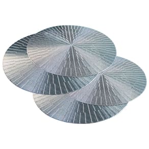 Jogo Americano 4 Peças Mesa Posta Mesa Redondo Linha Luxo Tamanho Grande Modelo Egípcio em PVC