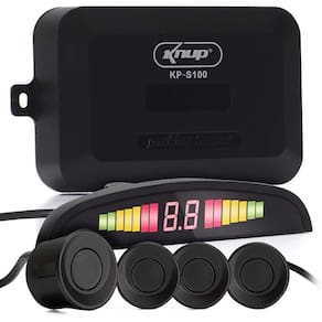 Sensor De Ré Estacionamento Buzzer Universal Display Preto