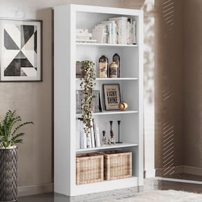Estante Livreiro p/ Livros 5 Prateleiras 96 cm - Escritório Home Office - Demobile