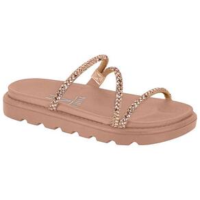 Chinelo Feminino Papete Três Tiras Vizzano Strass 6459.118